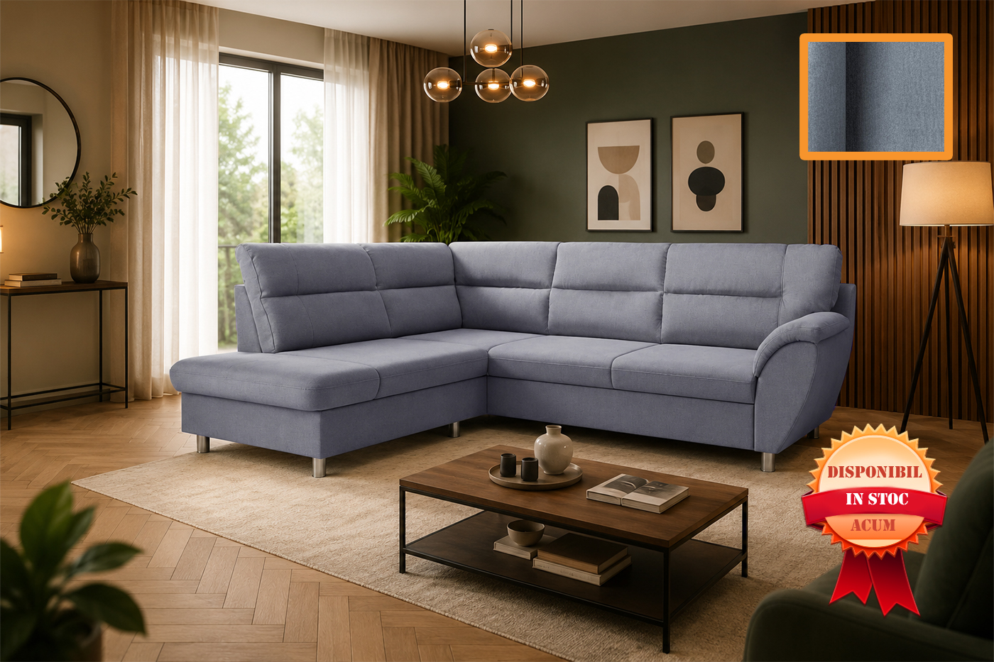 AMIGO COLTAR EXTENSIBIL COLT STANGA 205 X 240 MONOLITH-85 ZONA DE DORMIT 120 X 175