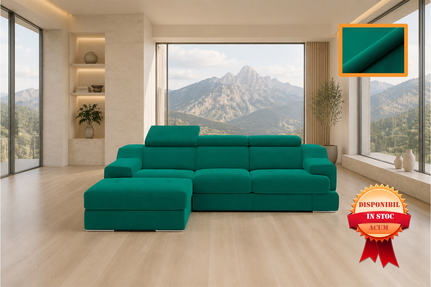 BELLUNO COLTAR EXTENSIBIL 277 x 175 COLT STANGA TURCOAZ VENUS VELVET – 2915