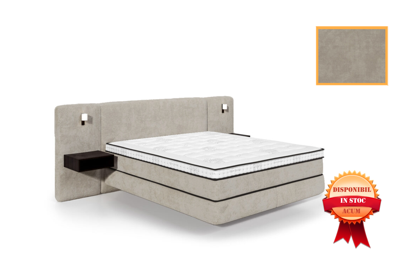 PIANI 180 PAT DORMITOR CONTINENTAL TERRA-13 CREM