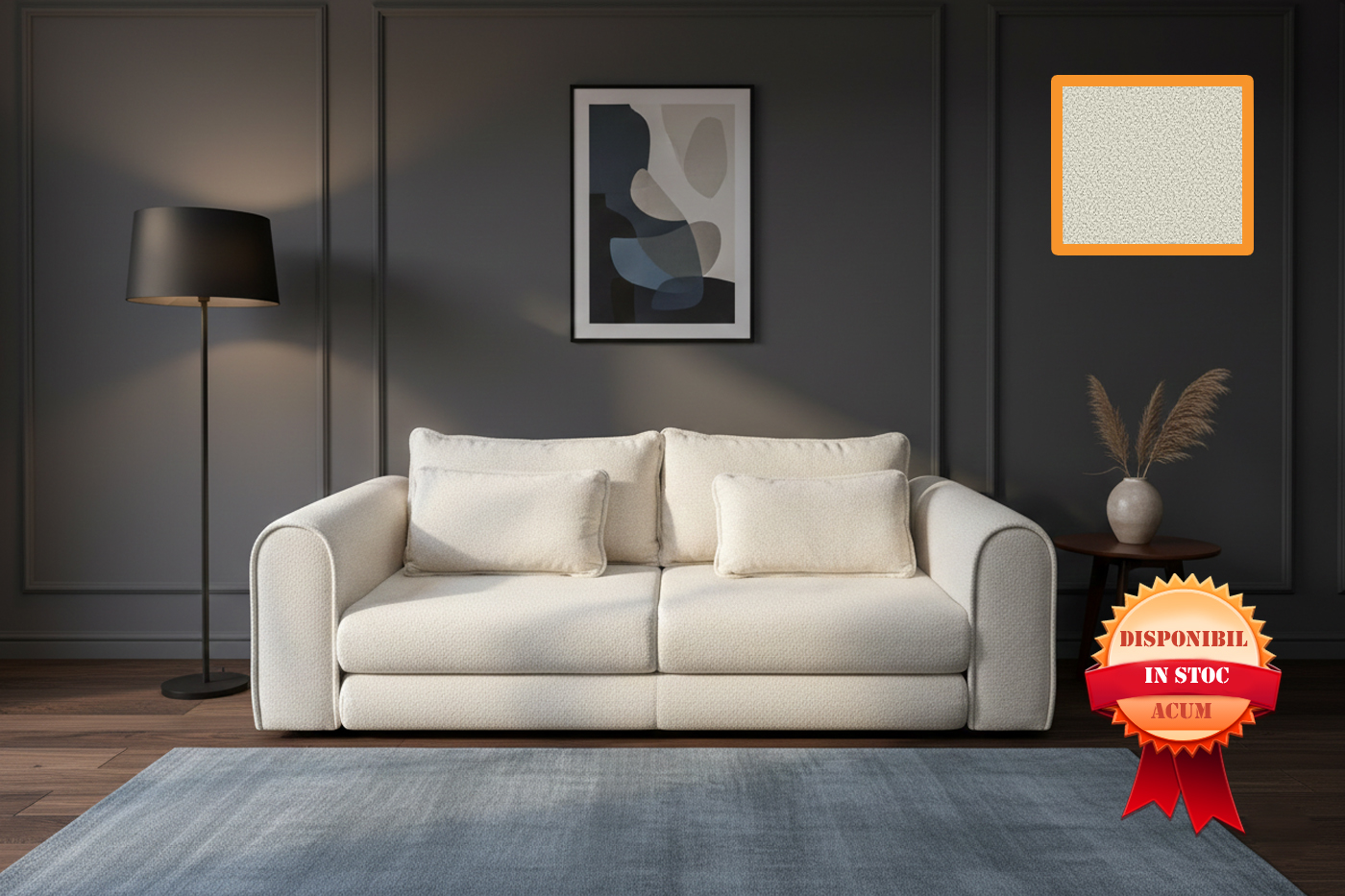 LIL BUDDY CANAPEA EXTENSIBILA 260 X 106 SOLE-02 CREM