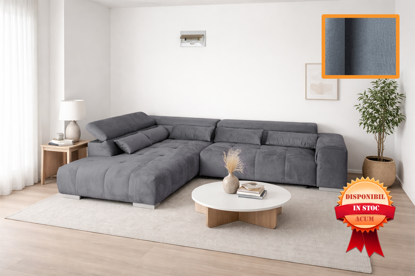 POSITANO COLTAR EXTENSIBIL 309X230 MONOLITH-85 GRI COLT STANGA