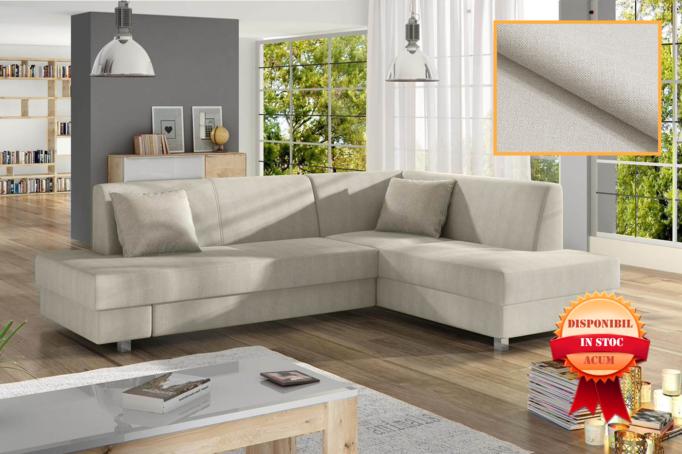 LOONA COLTAR EXTENSIBIL 248×182 MEMORY-01 CREM COLT DREAPTA