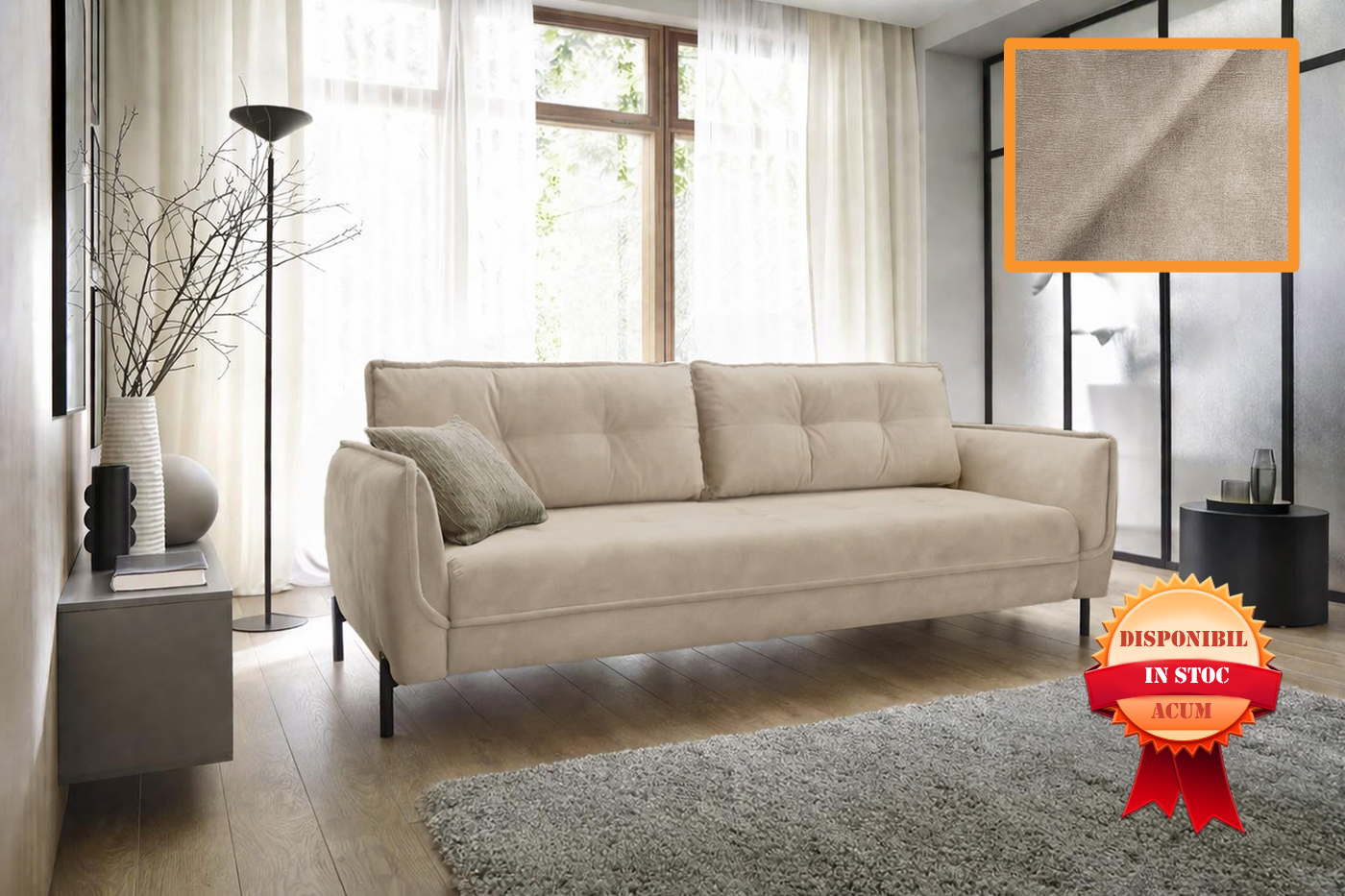 OSAKA CANAPEA EXTENSIBILA 233 X 103 WAVE-03 MARO