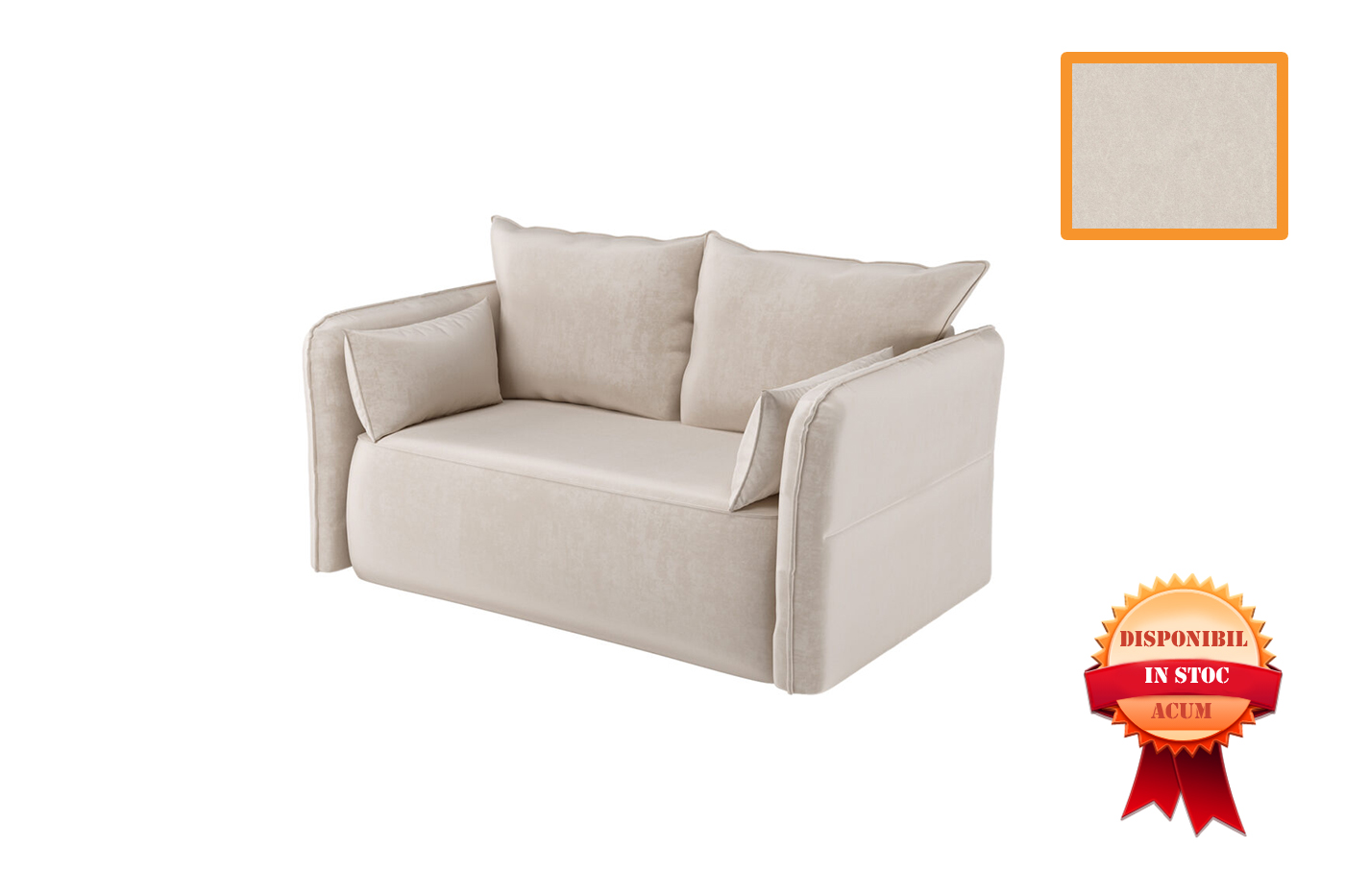 CAPRI CANAPEA EXTENSIBILA 164 X 108 CASTEL-03 CREM