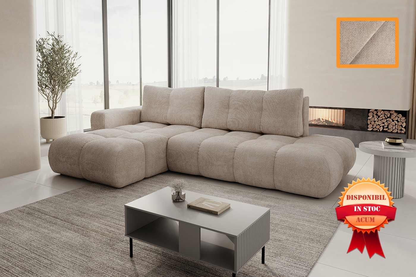 SOHO COLTAR EXTENSIBIL 288 X 176 FLOW-02 CREM COLT STANGA