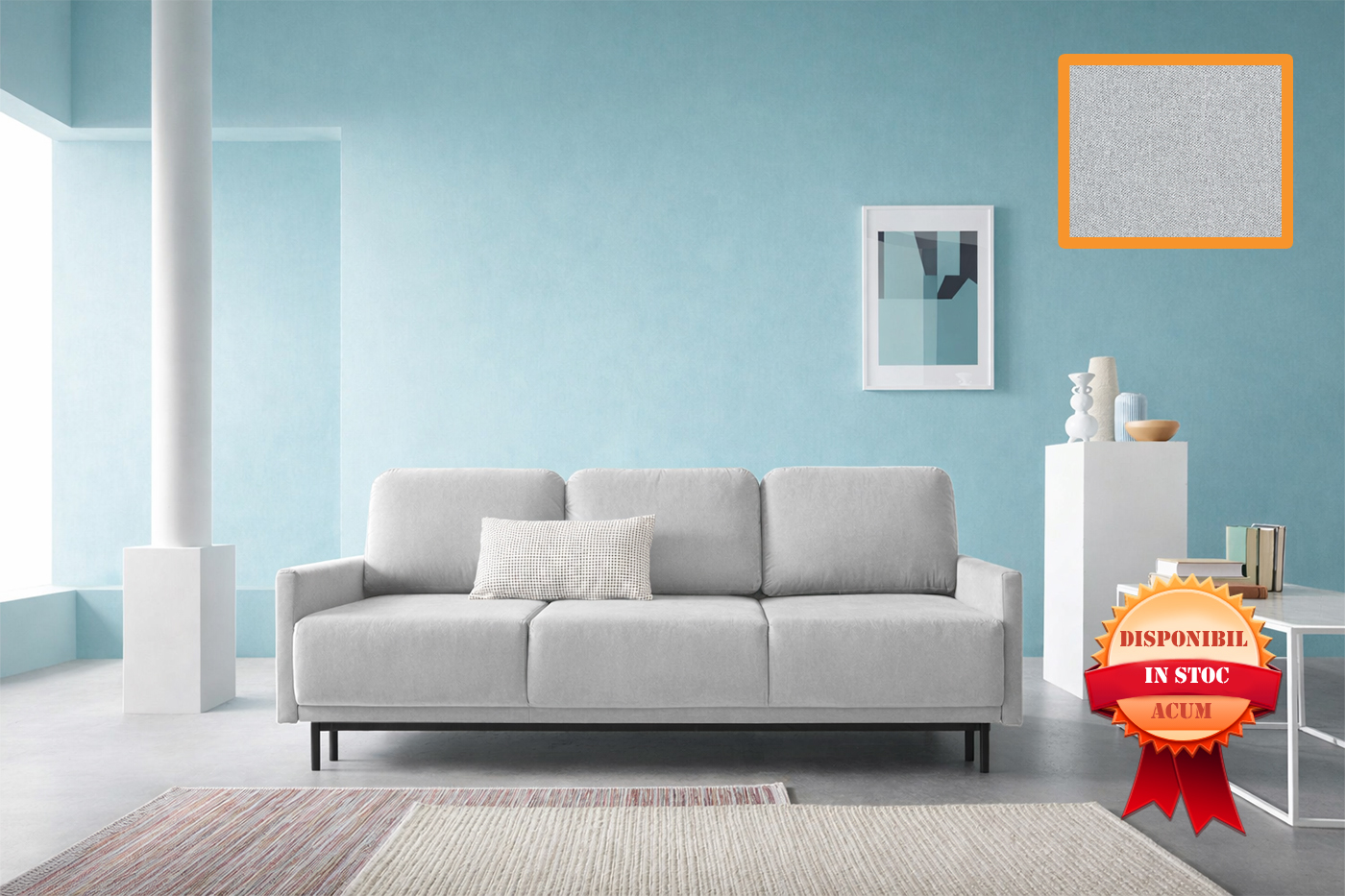 SOLO CANAPEA EXTENSIBILA MOSSA-88 GRI