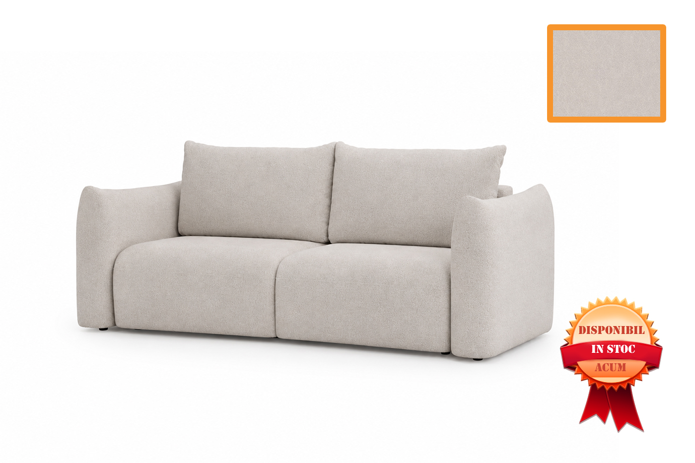 COSY CANAPEA EXTENSIBILA 253 X 109 CASTEL-04 CREM