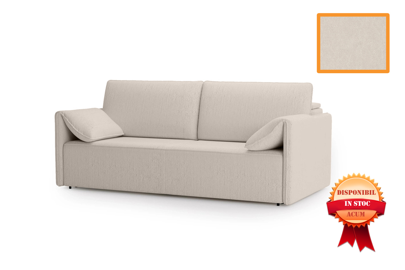 GINO CANAPEA EXTENSIBILA 225 X 113 CASTEL-03 CREM