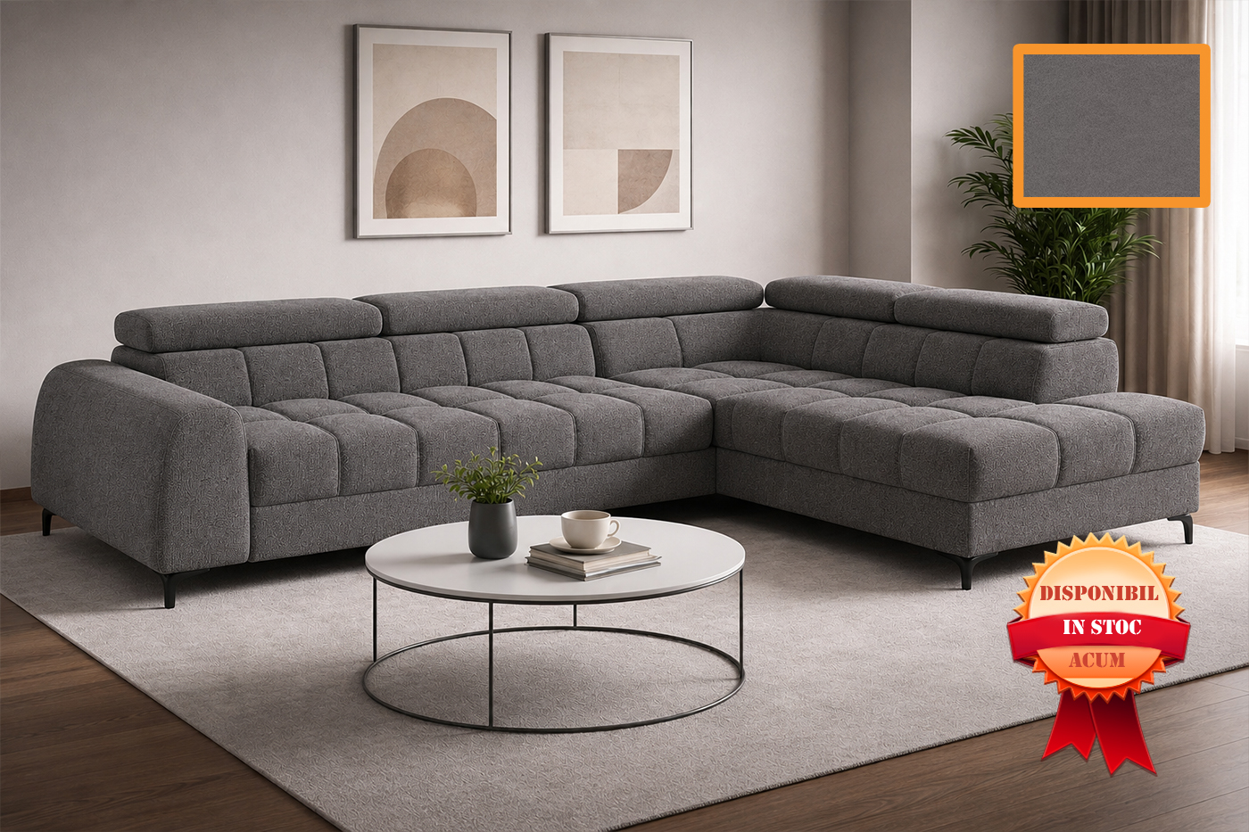 AURELIO COLTAR EXTENSIBIL 268 X 204 CASTEL-93 DREAPTA GRI