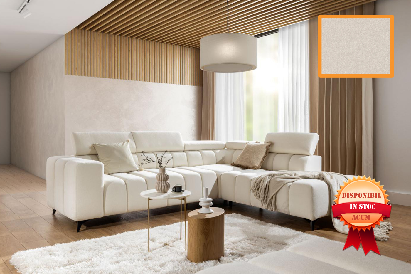 RAGUSSO COLTAR EXTENSIBIL 282 X 234 CASTEL-03 DREAPTA CREM