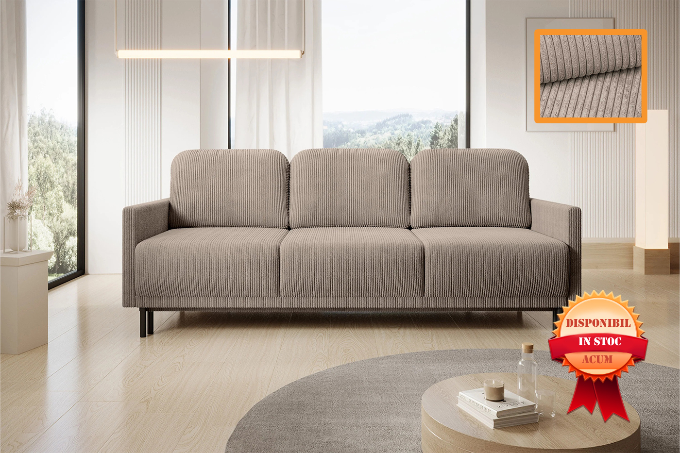 SOLO CANAPEA 212 X 97 EXTENSIBILA POSO-02 MARO